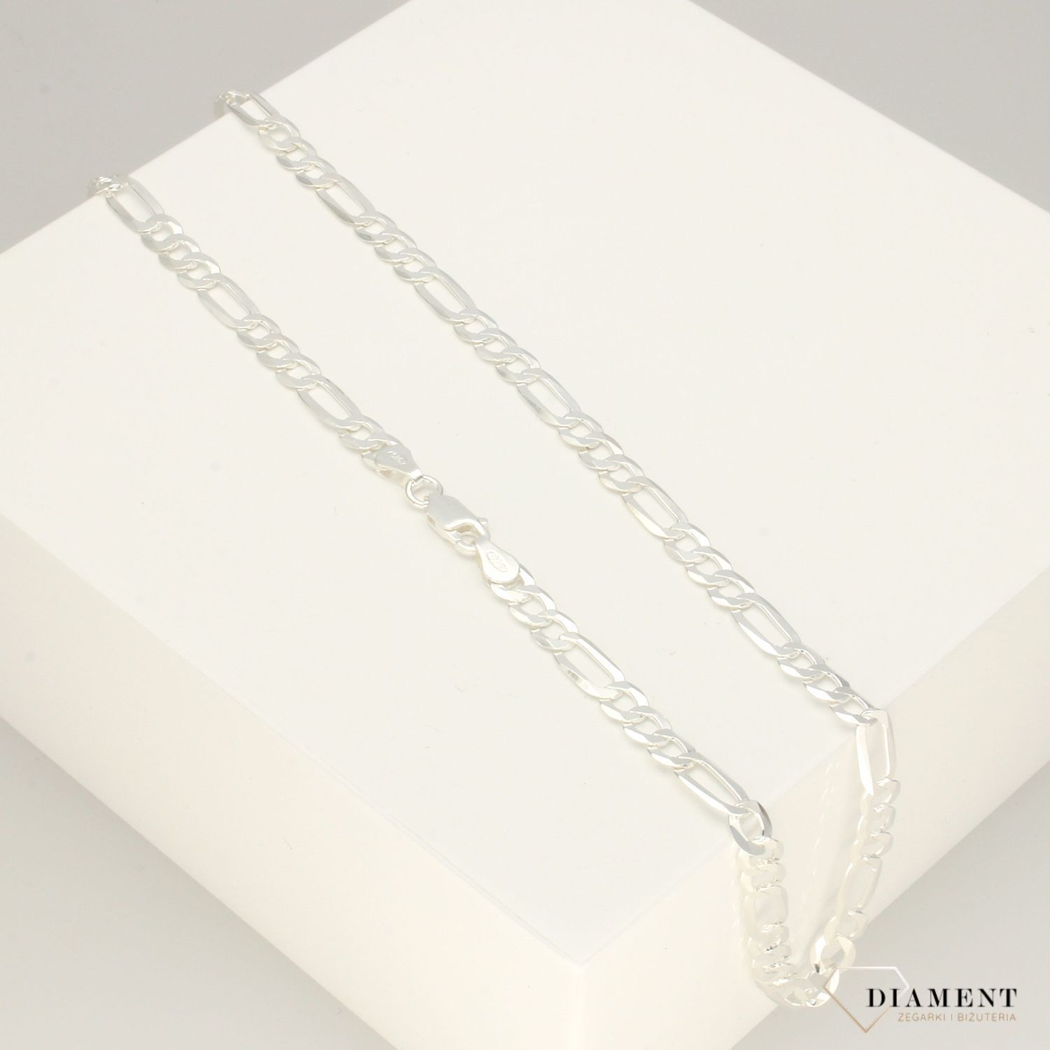 Łańcuszek srebrny figaro 729451✓ Łańcuszek srebrny ✓ Łańcuszek figaro ✓ Biżuteria damska ✓.jpg